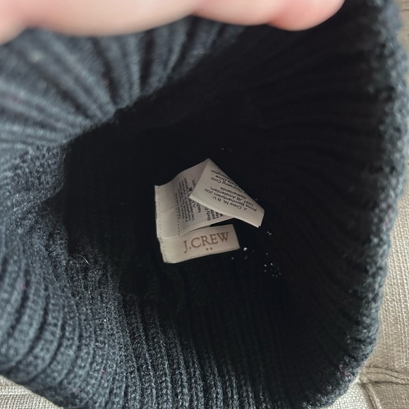 J. Crew Black Knit Beanie - Picture 2 of 2
